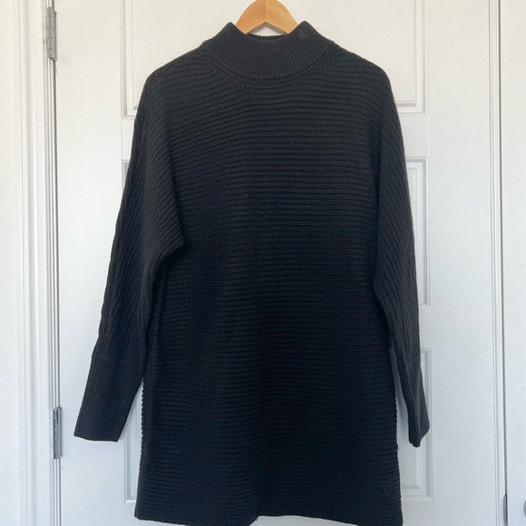 Gianni Bini BlackTurtleneck Long Sleeve Sweater Dress Size Medium - Picture 2 of 6